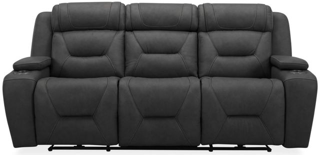 Liberty Furniture Chapman Aline Coal Leather Power Reclining Sofa-0