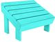 C R Plastics Modern Turquoise Footstool-0