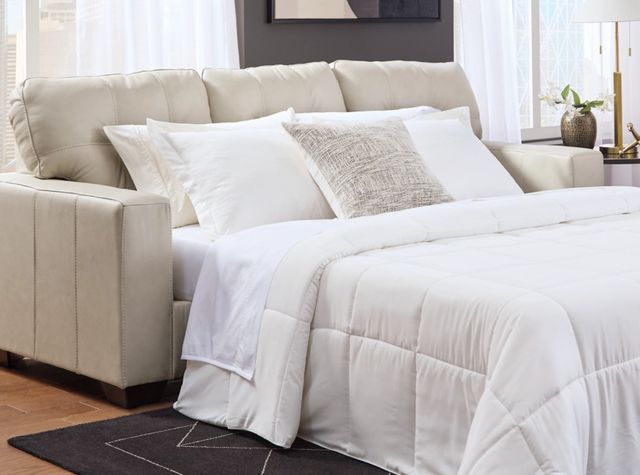 Signature Design by Ashley® Santorine Bone Queen Sleeper Sofa-4