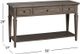 Magnussen Home® Lancaster Dovetail Gray Rectangular Sofa Table-1