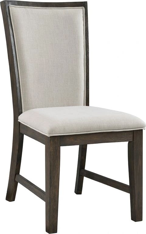Elements International Grady Walnut Slat Back Dining Side Chair-0