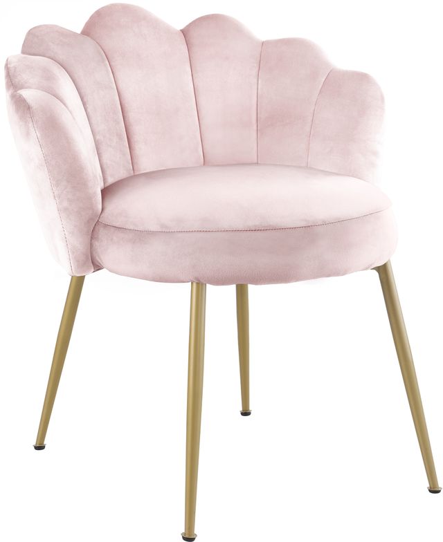Meridian Furniture Claire Pink Velvet Dining Chair-0