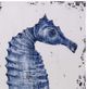 Bassett Mirror Sea Horse I Blue Wall Art-1