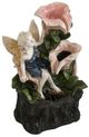 A & B Home Black/Green/Pink 3 Tier Water Decorative Outdoor Fountain-1
