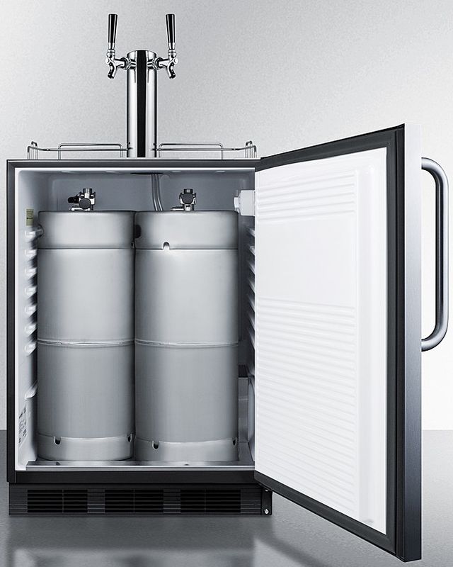 Summit® Commercial Series 5.5 Cu. Ft. Stainless Steel Beer Cooler/Kegerator-3