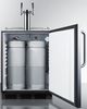 Summit® Commercial Series 5.5 Cu. Ft. Stainless Steel Beer Cooler/Kegerator-3