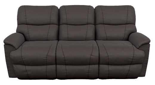 La-Z-Boy® Trouper Walnut Leather Power Reclining Sofa with Headrest-1