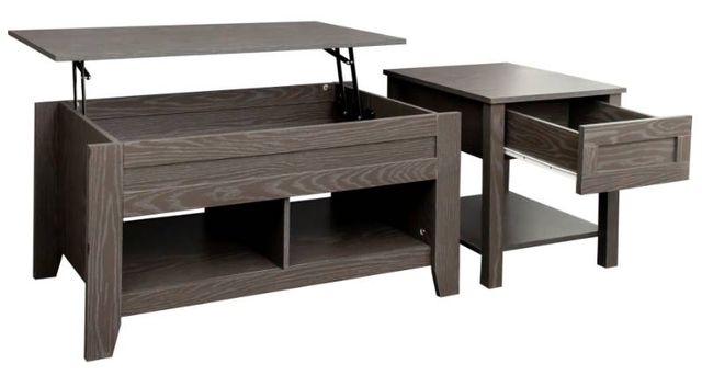 Mazin Furniture Irmias 2-Piece Grey Occasional Table Set-3