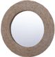 Stylecraft Chrome/White Washed Round Wall Mirror-0