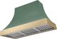 AGA Cascade 36" Mineral Green Wall Mounted Range Hood with Brushed Brass Trim-0