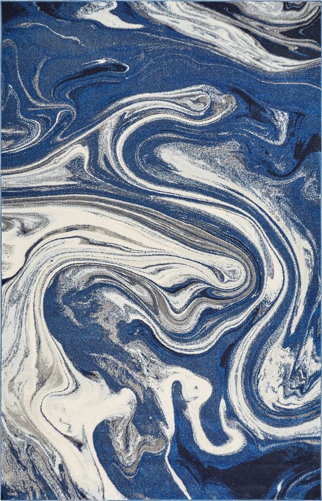 KAS Rugs Watercolors Grey Palette 5'x8' Rug-0