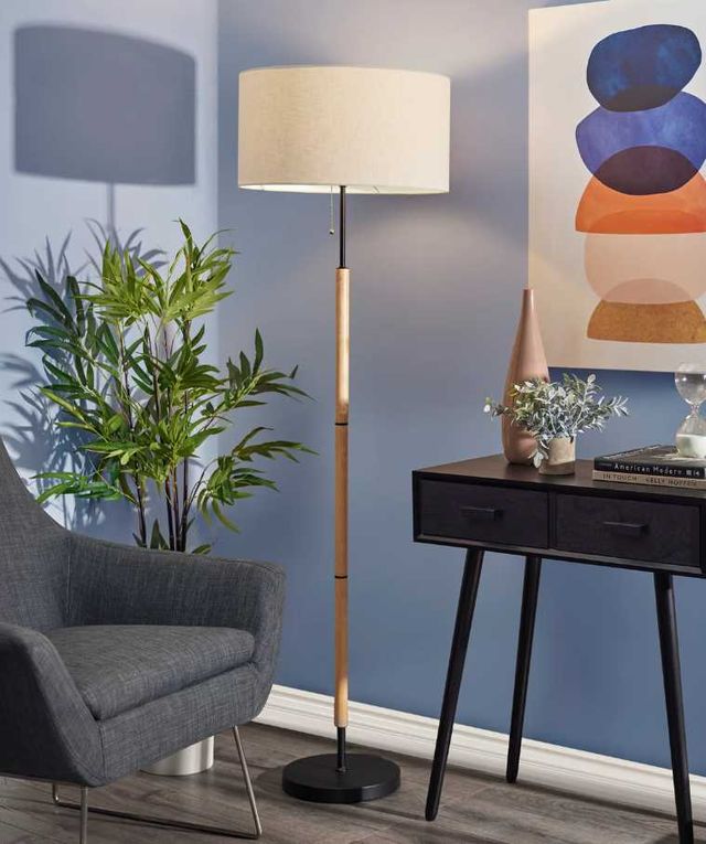 Adesso® Hamilton Black Floor Lamp-2