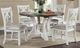 Furniture of America® Auletta 5-Piece Distressed White Dining Table Set with Gray Top -0