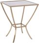 Decor-Rest® Furniture LTD Ponte Antique Mirror Side Table with Gold Base-0