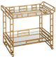 Currey & Company Odeon Seneca Gold Leaf Bar Cart-1