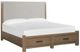 Magnussen Home® Plum Creek Elite Dove/Sierra Brown California King Upholstered Panel Bed with Storage-0