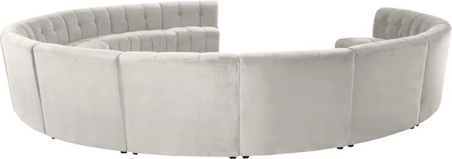 Meridian Furniture Limitless 13-Piece Cream Velvet Modular Sectional-2
