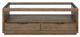 Bernards Trilogy Glass Top Cocktail Table with Cocoa Base-1