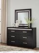 Signature Design by Ashley® Brizmore Black Dresser and Mirror-1
