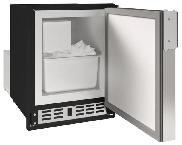 U-Line® Marine Stainless Solid 14" Undercounter Crescent Ice Maker-1