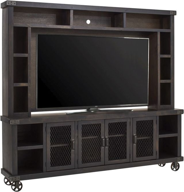 aspenhome® Industrial Fruitwood 96'' Console and Hutch-0