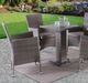 Furniture of America® Niambi 5-Piece Gray Marble/Rattan Wicker Outdoor Patio Dining Set-1