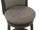 Gray Uholstered Swivel Barstool-4