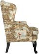Best® Home Furnishings Customizable Sylvia Dark Walnut 35'' Wing Back Chair-2