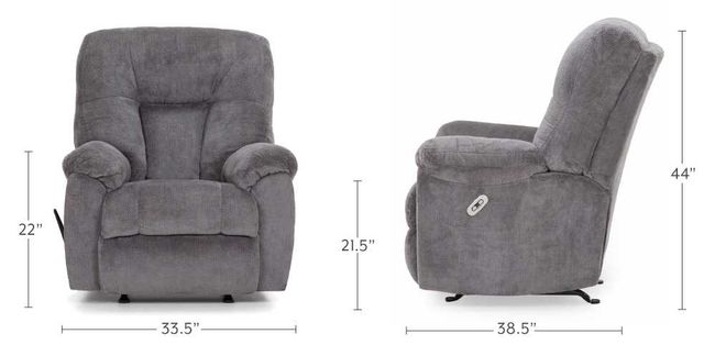 Franklin™ Connery Arden Tigereye Manual Swivel Rocker Recliner-2