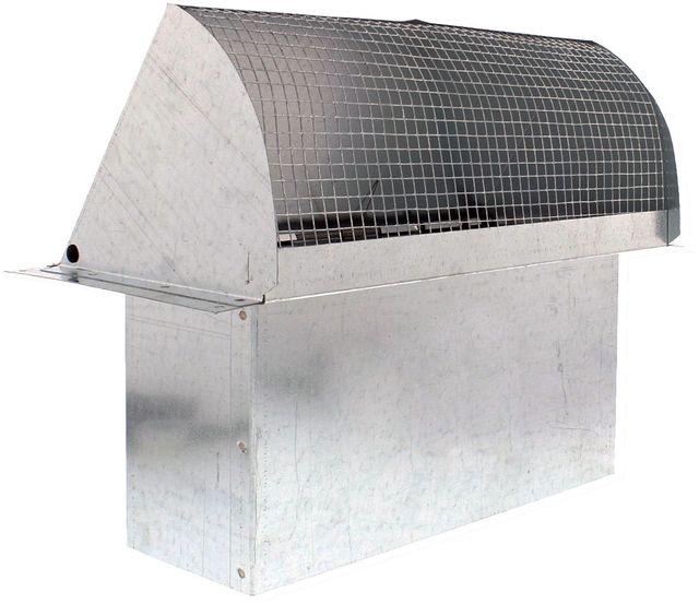 Zephyr Galvanized Exhaust Wall Cap with Damper-0
