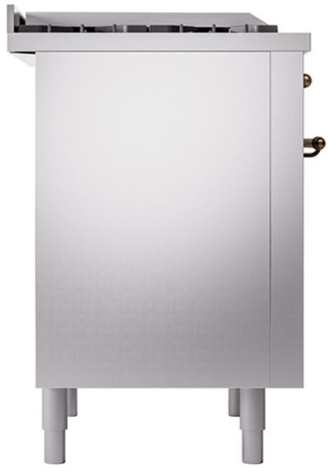 Ilve® Nostalgie II Series 36" Stainless Steel Pro Style Dual Fuel Range-3