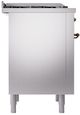 Ilve® Nostalgie II Series 36" Stainless Steel Pro Style Dual Fuel Range-3