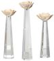 StyleCraft Austin Allen James 3-Piece CrystalYellow Candle Holder Set-0