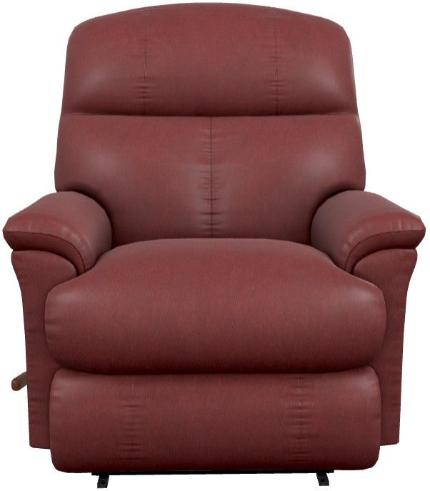 La-Z-Boy® Reed Pomegranate Leather Manual Wall Recliner-1