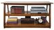 American Heartland Manufacturing Oak 55" Open TV Cart-0
