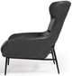 VIG Furniture Divani Casa Susan Dark Gray Leatherette Lounge Chair-2