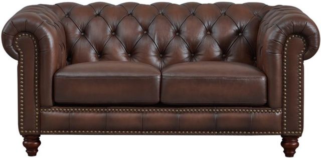 Hydeline® Alton Bay Caramel Brown Loveseat-0