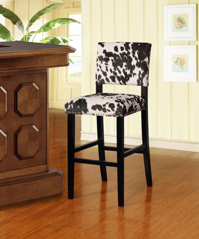 Linon Corey Black Bar Stool-1