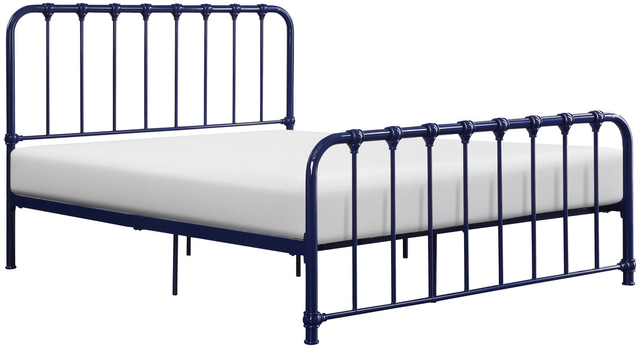 Homelegance® Bethany Blue Full Platform Bed-2