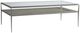 Bernhardt Cornelia Glass Top Cocktail Table with Stainless Steel Base-0