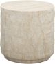 TOV Furniture Roxanne Travertine Concrete Indoor/Outdoor Side Table-2