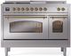 Ilve® Nostalgie II Series 48" Stainless Steel Pro Style Dual Fuel Range-0