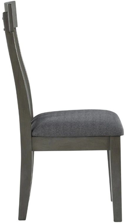 Signature Design by Ashley® Hallanden Antiqued Gray Dining Side Chair-3