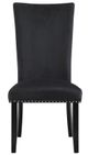 Global Furniture USA D03 Black Velvet Dining Chair-0