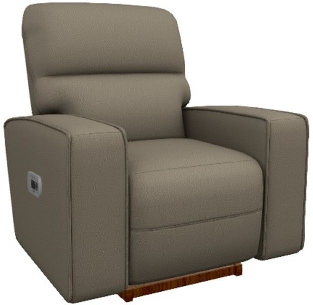 La-Z-Boy® Maddox Fossil Power Rocking Recliner with Headrest and Lumbar-0