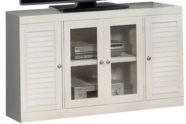 Parker House® Boca Cottage White 56" TV Console-0