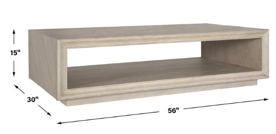 Uttermost® Prism Light Oak Coffee Table-2