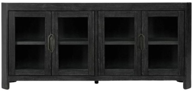 Classic Home Macarthur Antique Black 4-Door Cabinet-2