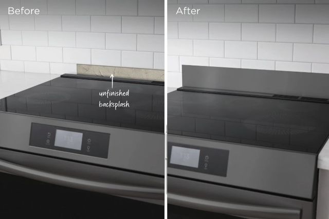 Frigidaire® Black Stainless Steel Universal Backguard-4