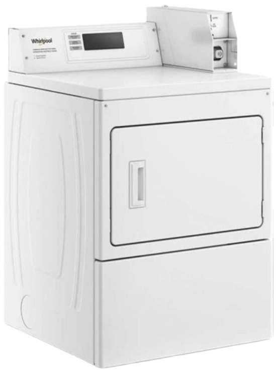 Whirlpool Commercial® 7.4 Cu. Ft. White Front Load Gas Dryer -2